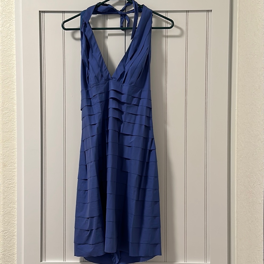 BCBG Blue Halter dress